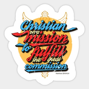 Christin on a Mission Sticker